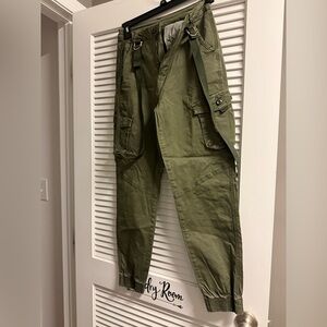 Fashion Nova Women's Olive Cargo Pants